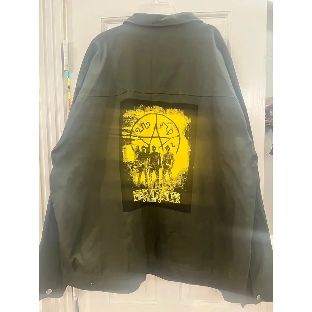 Supernatural Join The Hunt Jacket Men 3XL Military Green Grunge Winchesters Tv